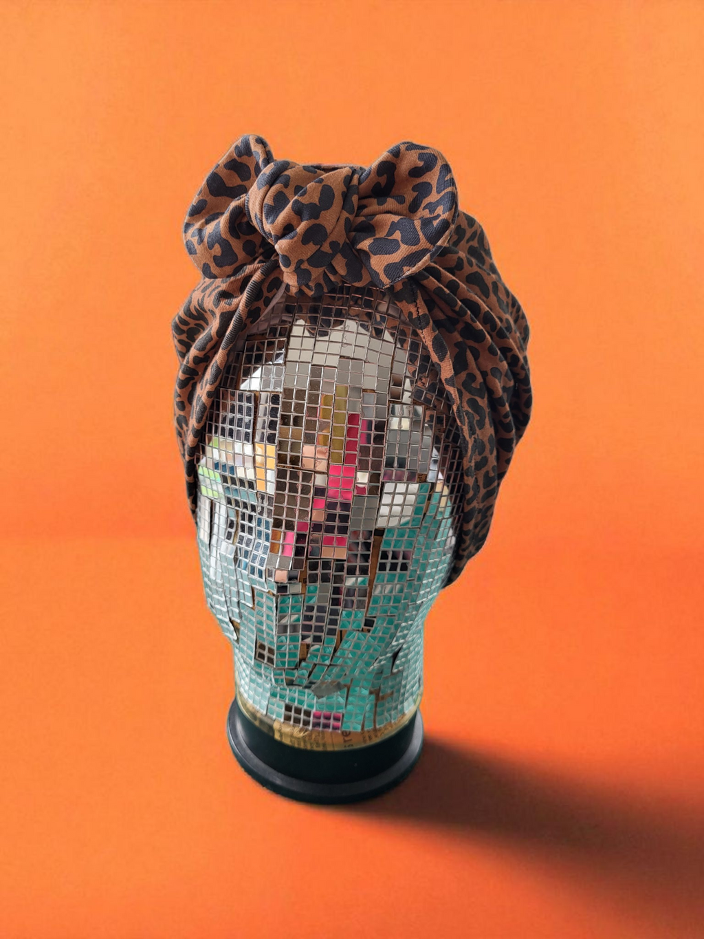 Adults organic turban with standard bow