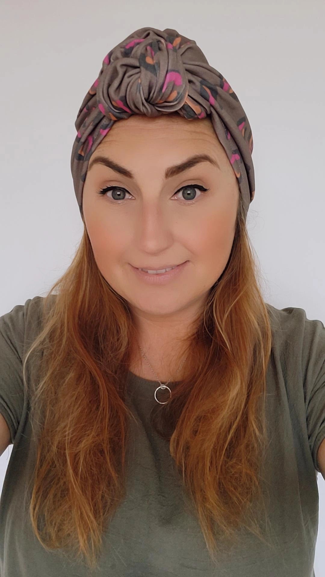 Adults organic turban with knot