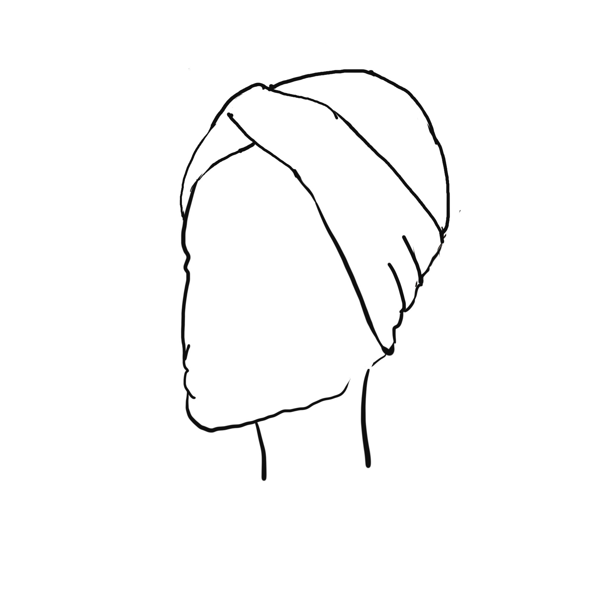 Adults organic wide twist headband