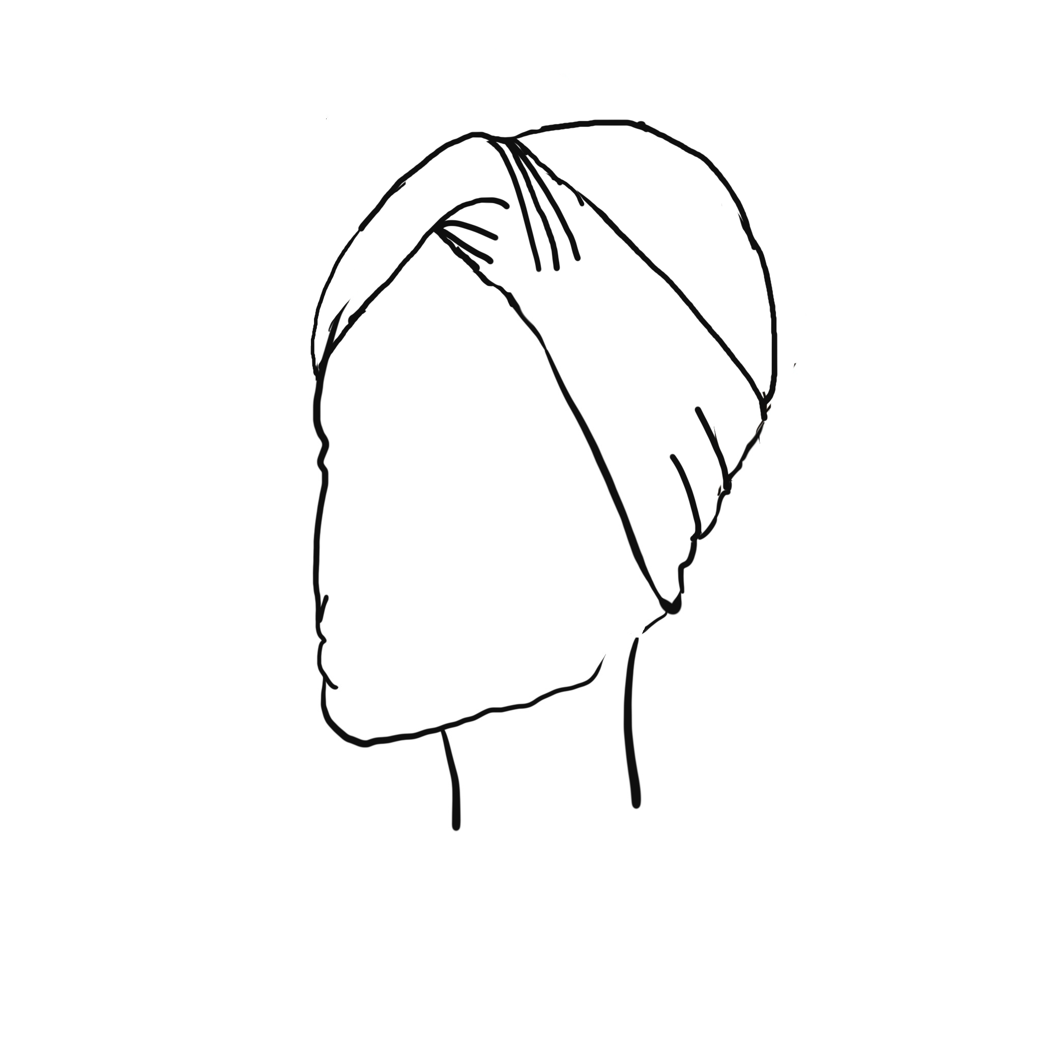 Adults organic looped headband