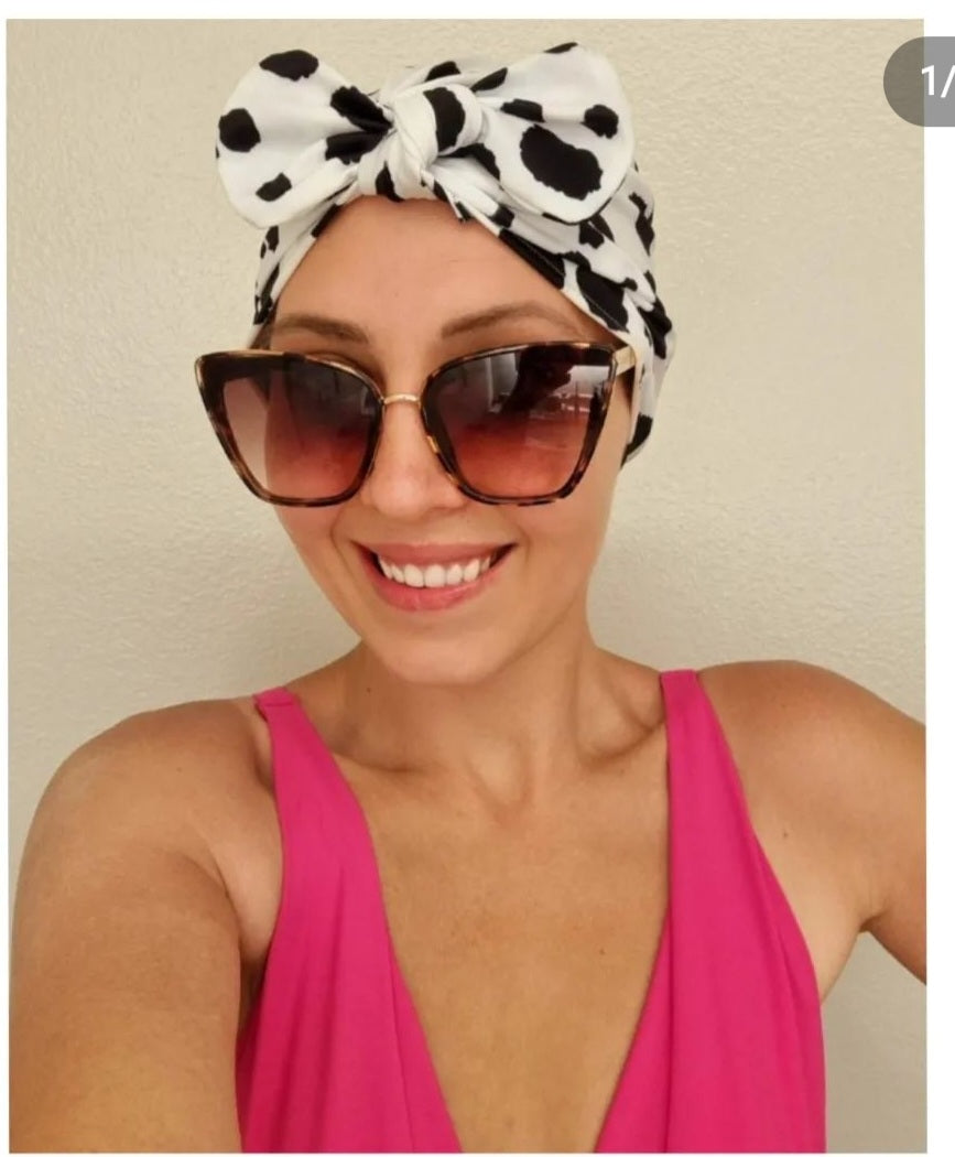 Adult SPF 50 Swim Turban with bow