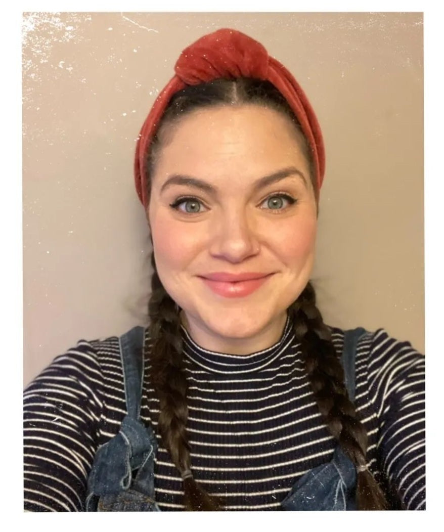 Adults organic pre stitched knotted headband